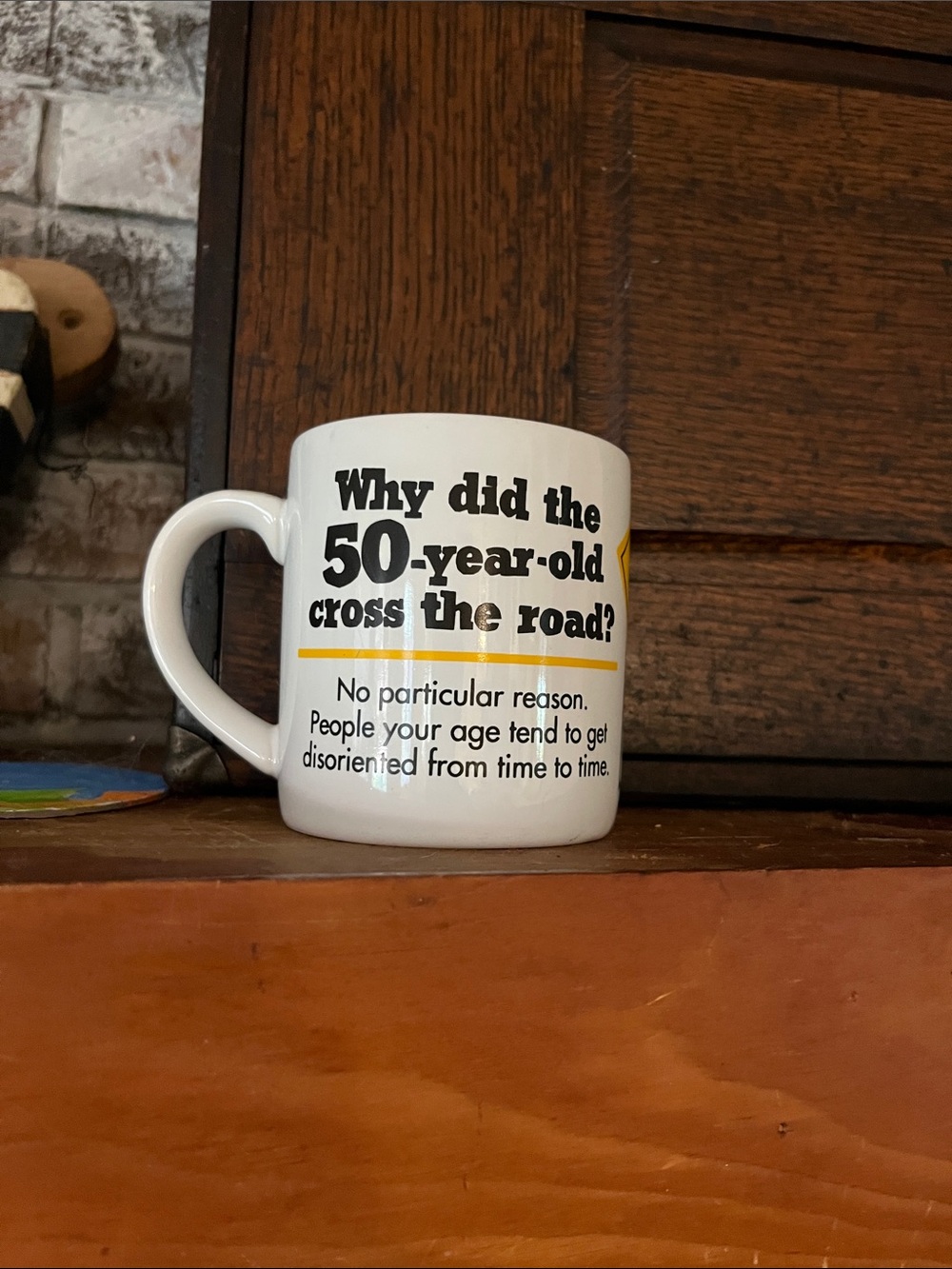 Vintage rare 50-year-old birthday gag mug